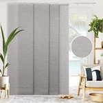 Chicology Vertical Sliding Door Blinds 86W X 96H Adjustable Gray Window Shade New. Price: $116.90.