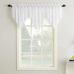 No. 918 Erica Crushed Voile Ascot Beaded Sheer Rod Pocket Curtain Valance 51X24 New. Price: $29.97.
