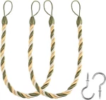 Curtain Tiebacks Ropes Tie-backs, Handmade Holdbacks New. Price: $15.72.