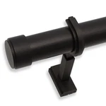 Blasthome Luxury Curtain Rod Set 9 Foot Fixed Length Brushed Dark Brown New. Price: $154.99.