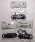 Kirsch Clip On Cafe Curtain 3 New Packs Of 7 Black 1" Sealed. Price: $13.95.