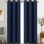 Diraysid Blackout Curtains For Bedroom 42"W X 84"L (pack Of 2), Navy Blue New. Price: $38.38.