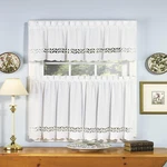 Today's Curtain Todays Hellina Tapework Valance 14-INCH White New. Price: $57.51.