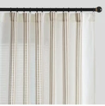 Jinchan Striped Linen Curtains 96 Long Tan Balanced Stripe. Open. Price: $12.00.