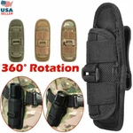 Tactical Flashlight Pack Holster Belt Carry Case Holder With 360 Degrees Rotate New. Price: $9.89.