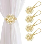 Auleep Magnetic Curtain Tiebacks, 4 Pack 7*6*1.5, Crystal Gold New. Price: $29.68.