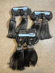 6 Kenney Dark Grey & Silver Large Tassel Drapery Tiebacks 3 Prs Braided New. Price: $20.00.