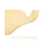 Kirsch Wood Trends Unfinished Rod Bracket Set Of 2 For 1-3/8" Pole #5611EG091 New. Price: $15.99.