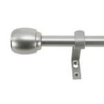 Decopolitan 30890-SL28 Cap Curtain Rod Set, To 48 Inches, Silver New. Price: $15.99.