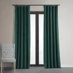 Hpd Half Price Drapes Signature Velvet Thermal Blackout Curtains - Forest Green Open. Price: $35.96.