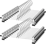 Northern Brothers Pants Hangers With Clips Heavy Duty 20 Pack, Silver New. Price: $40.20.