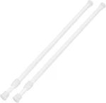 Ginbel Direct Pack Tension Curtain Rod 28-48 Inch, Small Short Adjustable New. Price: $32.36.