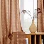 Lino Rosa Terracotta Boho Curtains 52"W X 84"L (pack Of 2), New. Price: $50.05.