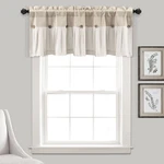 Lush Decor Linen Button Farmhouse Valance, 52" X 18" L, - Kitchen New. Price: $30.29.