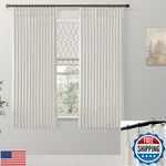 Shineland Short Blackout Curtains For Bedroom Windows,extra Wide Pre-pleated New. Price: $56.99.