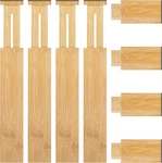 4 Pack Bamboo Kitchen Drawer Dividers With Inserts 2.6" High, Adjustable From 12 New. Price: $44.99.