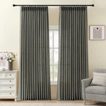 96 Linen Curtains For Living Room, Pinch Pleated Semi Sheer Rust... New. Price: $116.89.