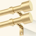 Geebobo Pack Gold Curtain Rods For Windows 66 To 120 Inch, Adjustabl... New. Price: $56.21.