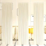 Adjustable Room Divider Curtain Rod, 28-171INCH, Heavy Duty White Separator New. Price: $63.99.