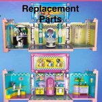 1999 Polly Pocket Dream Builders Mansion Replacement Parts Used. Price: $8.00.