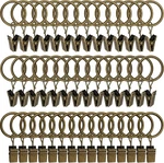 Weekseight 44 Pack Bronze Curtain Rings With Clips, Hooks Hangers Cli... New. Price: $22.86.