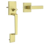 Rafeciee Gold Front Door Handle No Lock Modern Exterior Passage New. Price: $66.19.