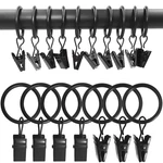 Amzseven 100 Pack Metal Curtain With Clips, Drapery Rings, D... New. Price: $27.55.