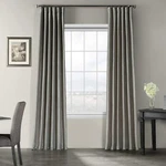 Hpd Faux Dupioni Silk Curtain Vintage Textured, 50 108 (1 Panel), Silver - Fsh. Price: $55.55.