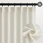 Topfinel Natural Pinch Pleated Linen 40"W X 84"L (pack Of 2), New. Price: $43.53.