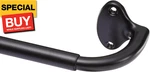 Adjustable Room Darkening Blackout Curtain Rod - 28" To 48", New. Price: $25.41.