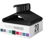 Plastic Hangers 20 Pack Black - Clothes 16.5 X 9 0.28 Inches, New. Price: $21.77.