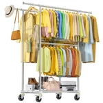 Clothes Rack Heavy Duty 960LB Stainless Steel Rolling 72 64 SSC1W Fybee Load New. Price: $154.99.