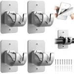 4 Pcs Curtain Rod Holder No Drill - Self Adhesive Brackets D... New. Price: $17.12.