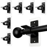 6 Pack No Drill Needed Curtain Rod Holders,adjustable Self Adhesive Brack... New. Price: $18.52.