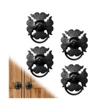 4 Pack 7.75" Decorative Black Ring Pulls - Heavy Duty Iron ... New. Price: $269.28.