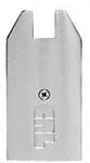 Crl Brushed Stainless End Cap For 4" Tapered 1/2" Glass Wedge-lock Door Rail New. Price: $44.00.