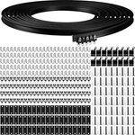 Flexible Ceiling Curtain Track System - 20M Black Room Divider Rod New. Price: $109.99.