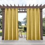 Exclusive Home Delano Heavyweight Textured Indoor/outdoor Grommet Top Curtain New. Price: $35.36.