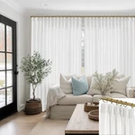 Shineland 108 Inch Long White Linen Sheer Curtains For Track System Ceiling M... New. Price: $102.48.