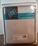 (1) Doublewide Faux Linen Blackout Room Darkening Curtain 100WX96L Exclusive F&f Open. Price: $48.30.