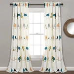 Lush Decor Rowley Birds Curtains Room Darkening Window Panel Set For Living, New. Price: $41.49.