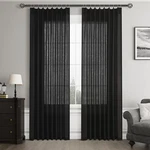 Joywell Linen Pinch Pleated Curtains 84 Long,back Tab Clip Rings Semi Sh... New. Price: $43.99.