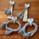 Curtain & Chair Tie Back Set Of 4 India House New Two 9 27 Silver Tassel. Price: $11.99.