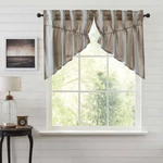 Grace Grain Sack Prairie Swag Set Country Farmhouse Primitive Grey Creme Vhc New. Price: $41.95.