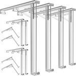 12 Pieces Valance Clips Vertical Blind Clear 3.5 X 3.75 Inch, New. Price: $14.76.