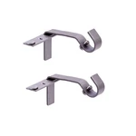 Pewter Fast Fit No Measure Curtain Rod Brackets 3 Inch Projection Holds 20 Po... New. Price: $9.69.