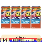 40 Count Slider Freezer Bags Bpa Food Storage Strong Seal Maxlock Track New. Price: $39.18.