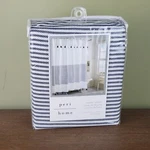 Peri Home Shower Curtain Panama Navy Stripe By 72IN 100% Cotton 3Y081607NY New. Price: $25.00.