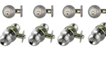 4 Of Nu-se Lock Sets, With Single / Double Keyed Deadbolts, Alike New. Price: $120.00.