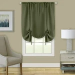 Achim Home Furnishings, Marsala Darcy Window Curtain Tie Up Shade, 58" X 63" New. Price: $24.59.